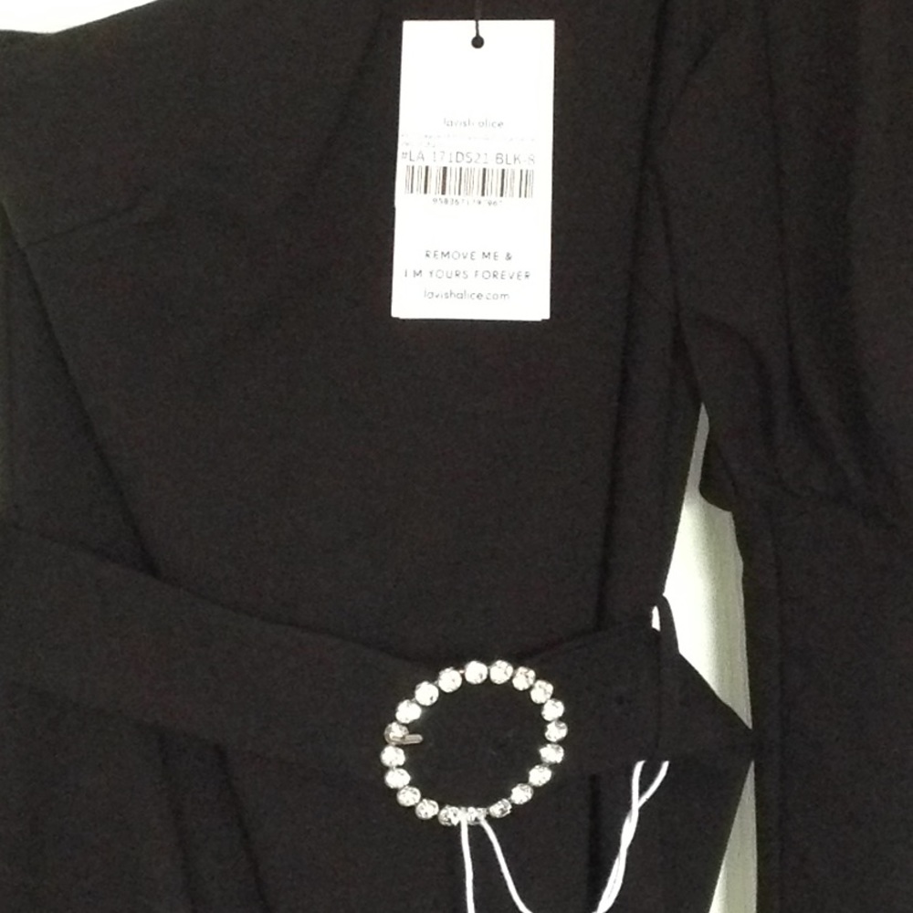 Lavish Alice black midi Dress - Picture 3 of 5